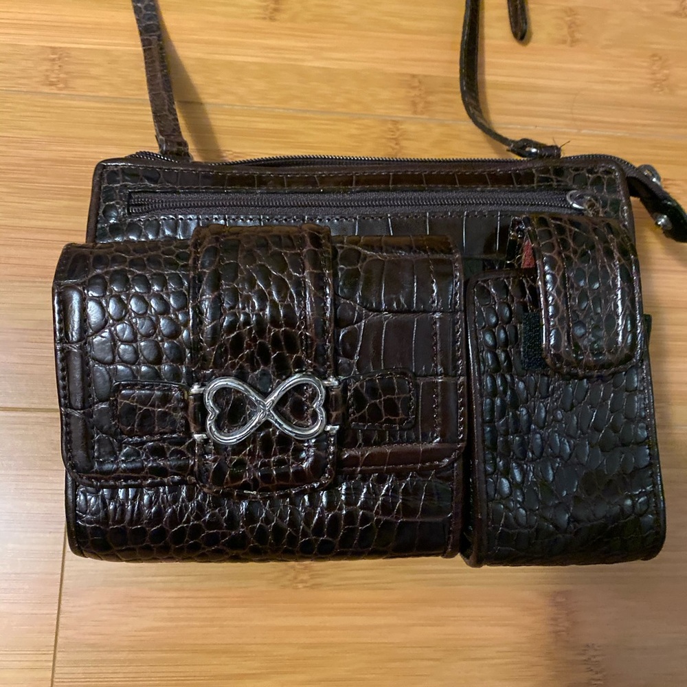 Brighton Leather Wallet Crossbody bag